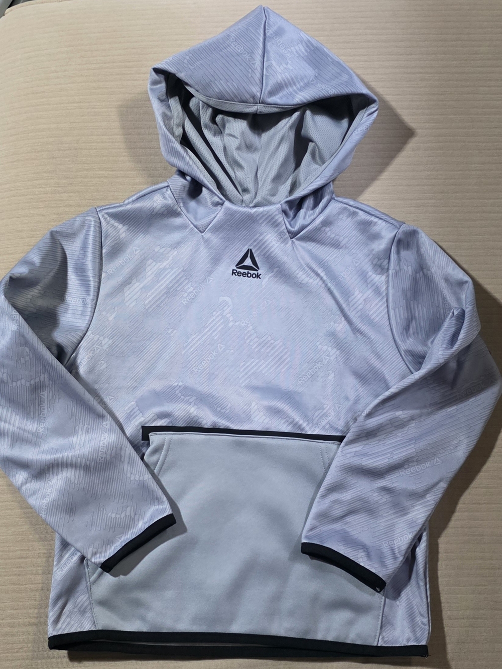 Reebok Sleet Print Pullover Hooded Sweatshirt